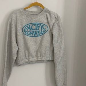 Pacific sunwear cropped sweatshirt
